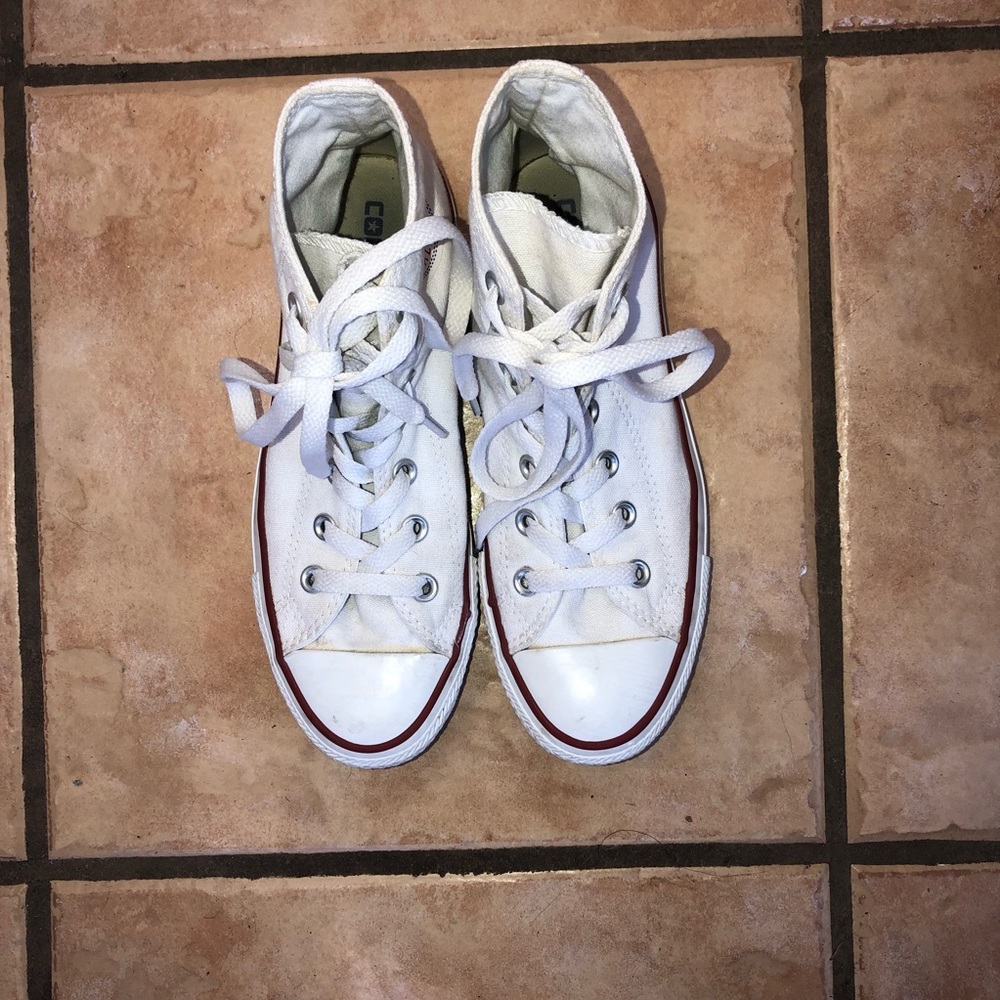 White high top all star converse